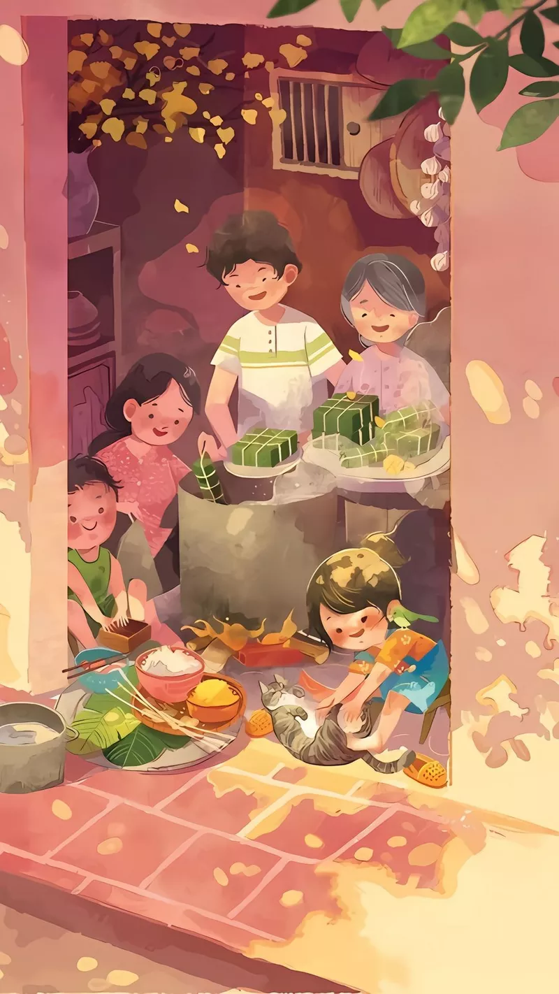 ý tưởng vẽ tranh tết 28