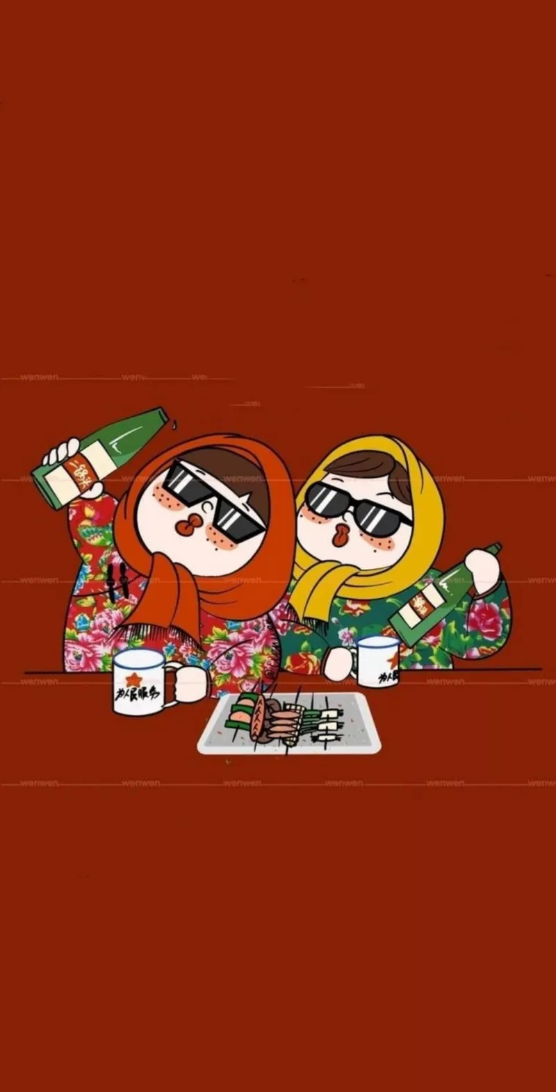 ý tưởng vẽ tranh tết 6