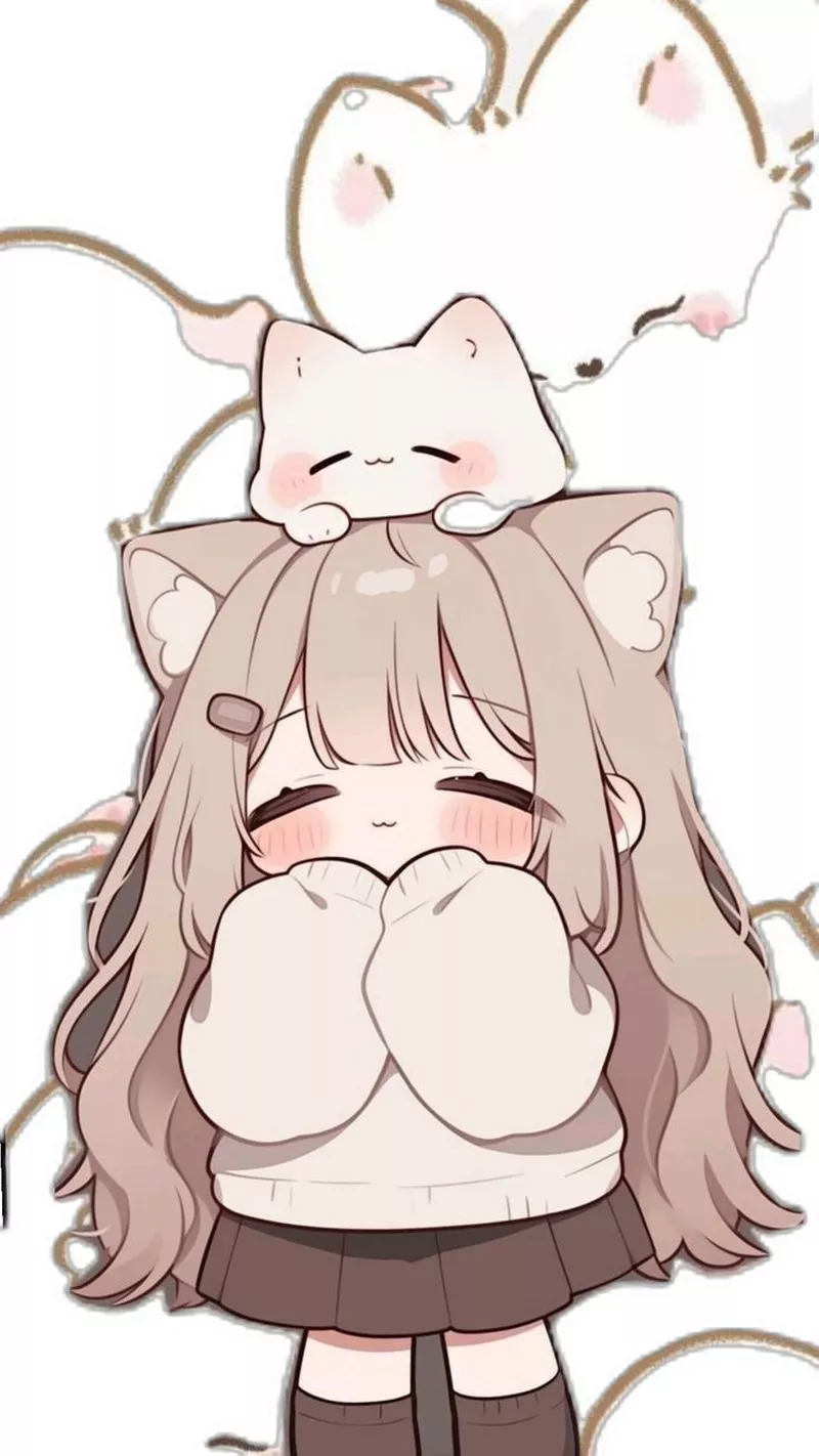 Ảnh chibi nữ cute dùng làm hình nền