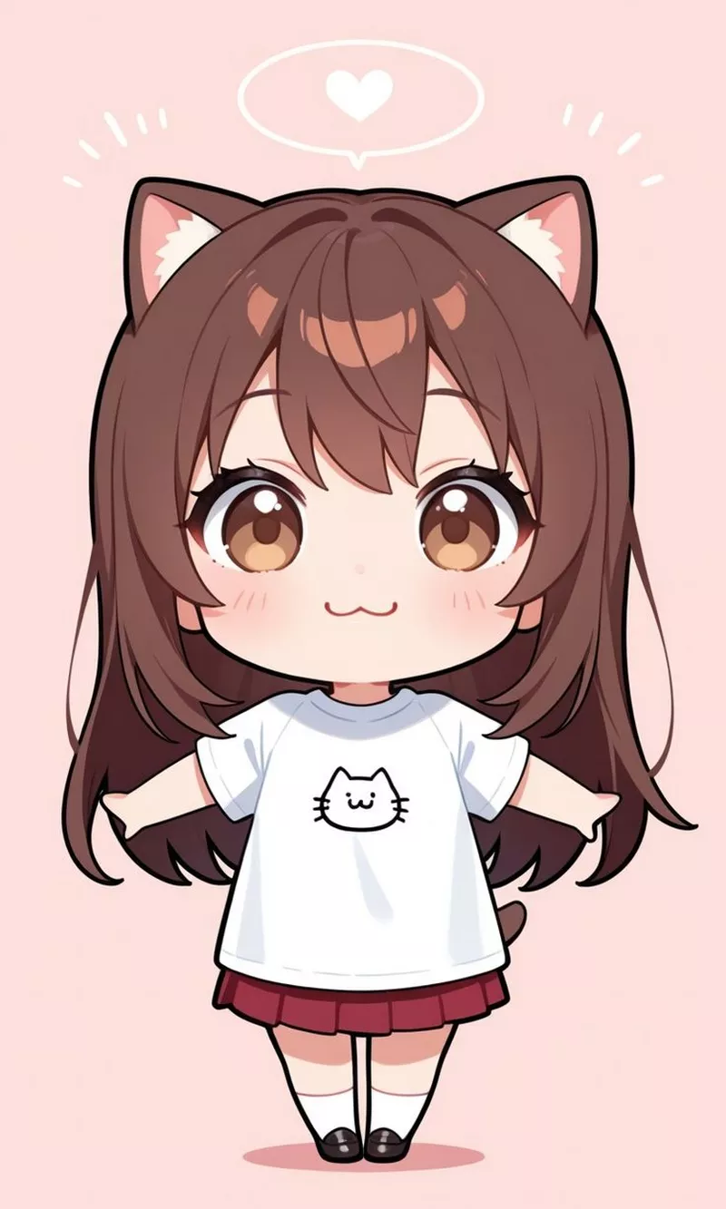 Ảnh chibi nữ cute phong cách dễ thương Hàn Quốc