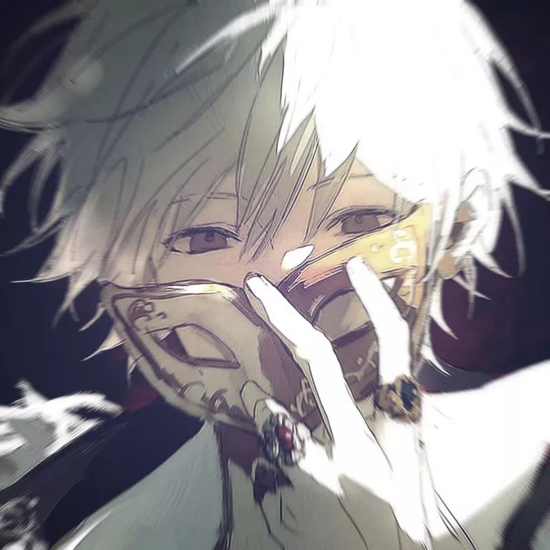 Avatar Anime Nam Tóc Đen Che Mắt Bí Ẩn Cuốn Hút