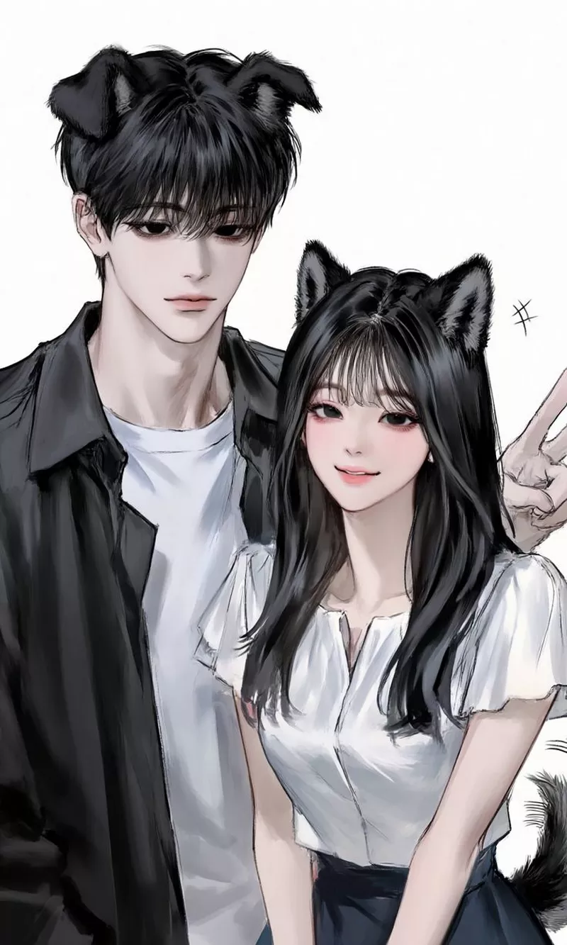 Avatar đôi cute mùa hè năng động dễ thương