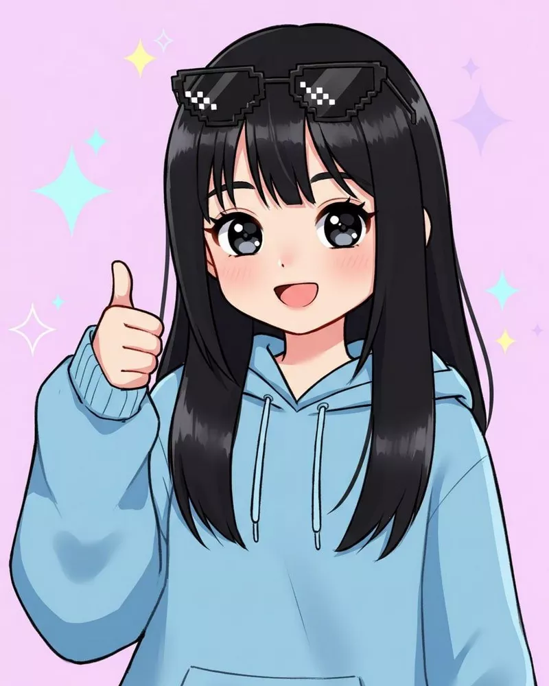 Chibi nữ cute đáng yêu làm ảnh đại diện