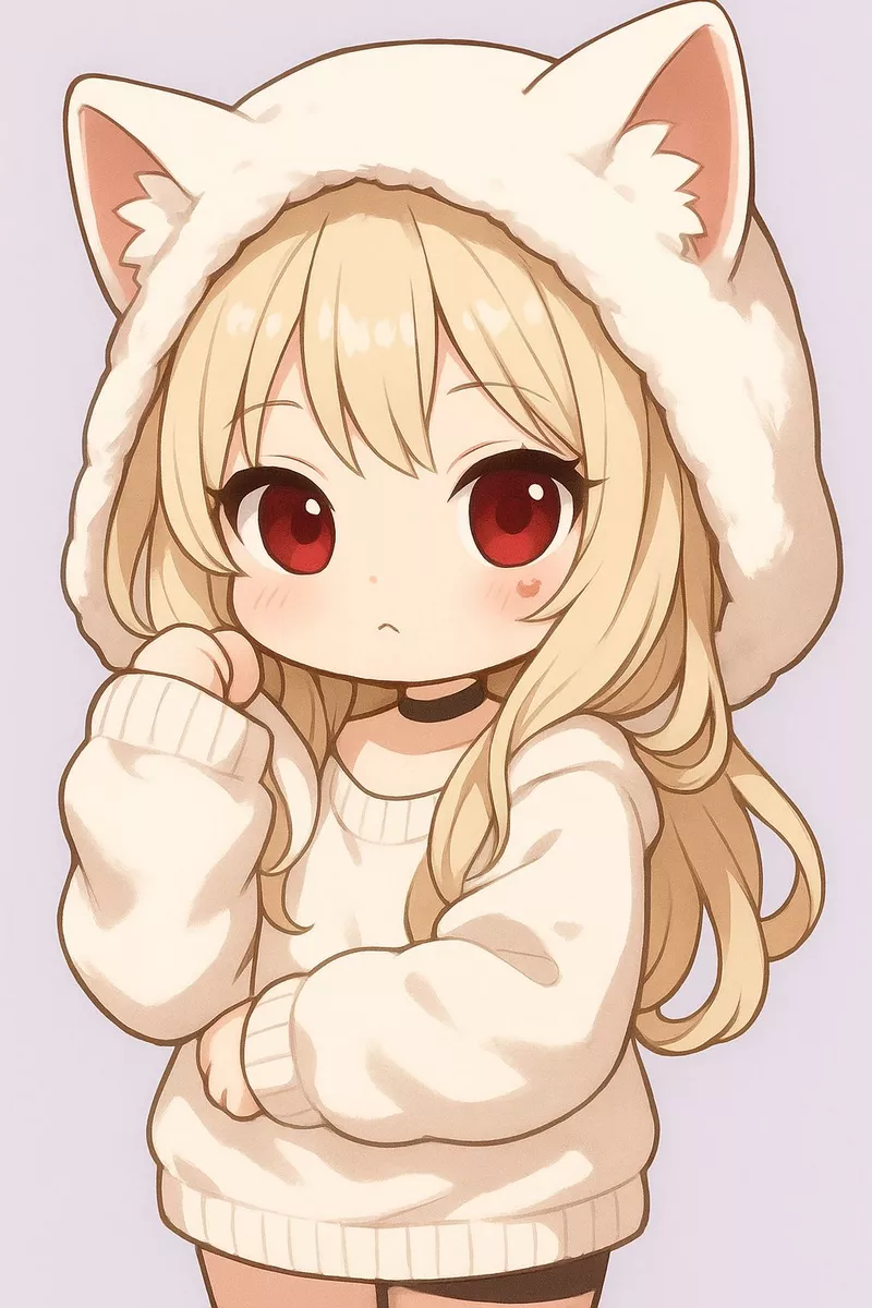 Chibi nữ cute phong cách ngây thơ đáng yêu