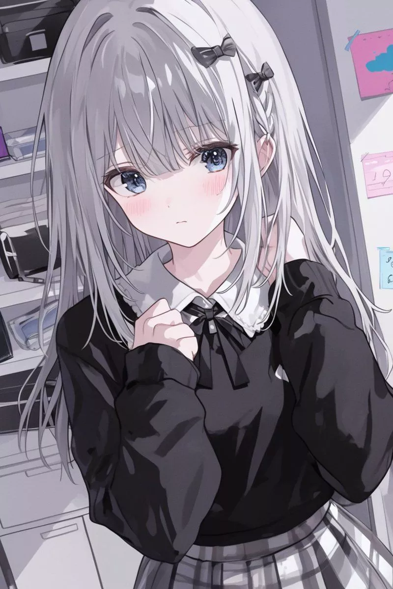 Hình anime nữ cute mang vibe ngọt ngào dễ mến