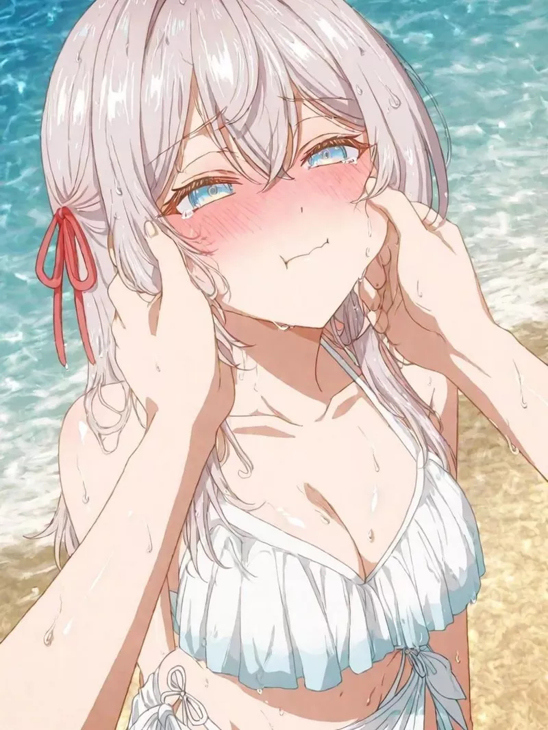 Hình anime nữ cute phong cách trong trẻo tinh khôi