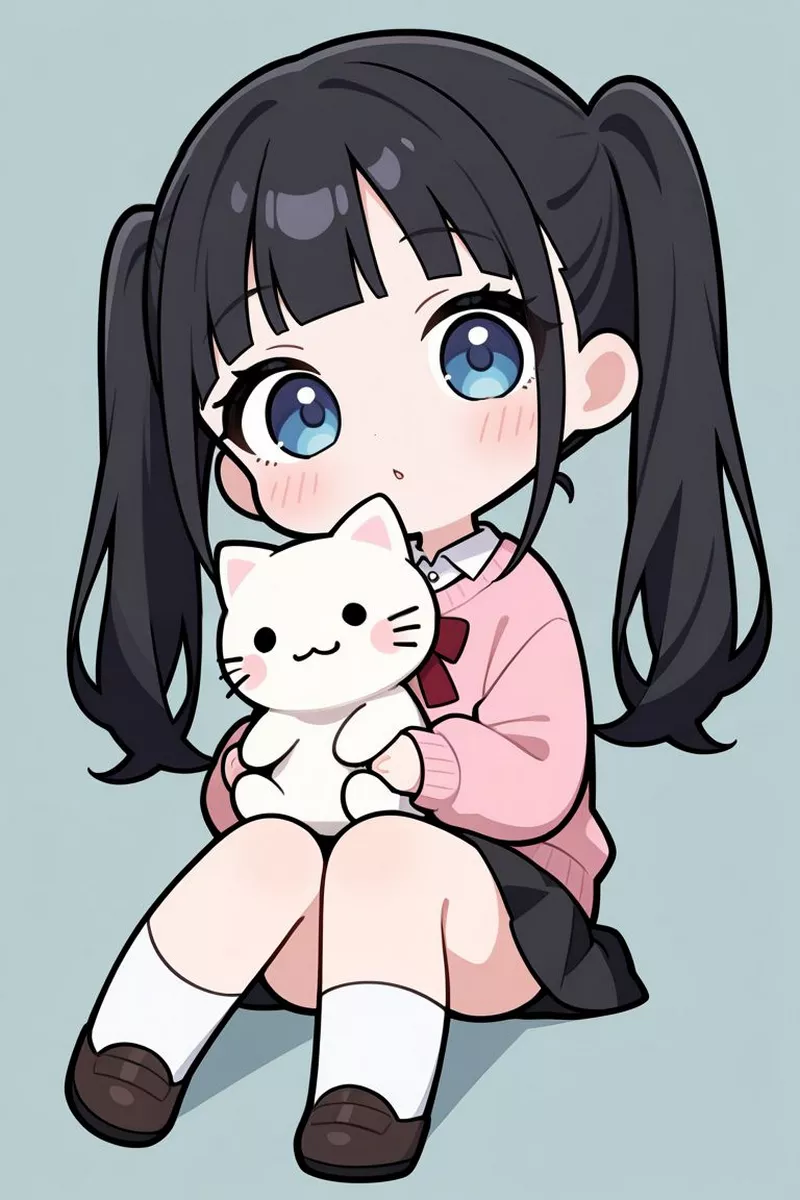 Hình chibi nữ cute đáng yêu ngọt ngào