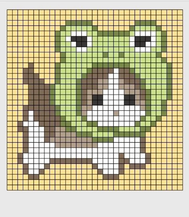 Mẫu tranh pixel handmade sáng tạo cho người mới bắt đầu