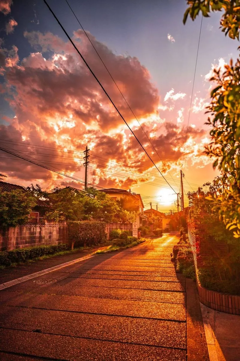 Phong cảnh chill buổi chiều tà gợi cảm giác an yên