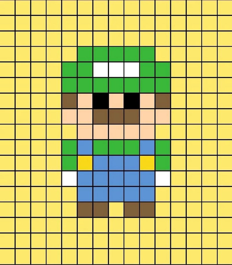 Tranh pixel decor phòng ngủ phong cách teen