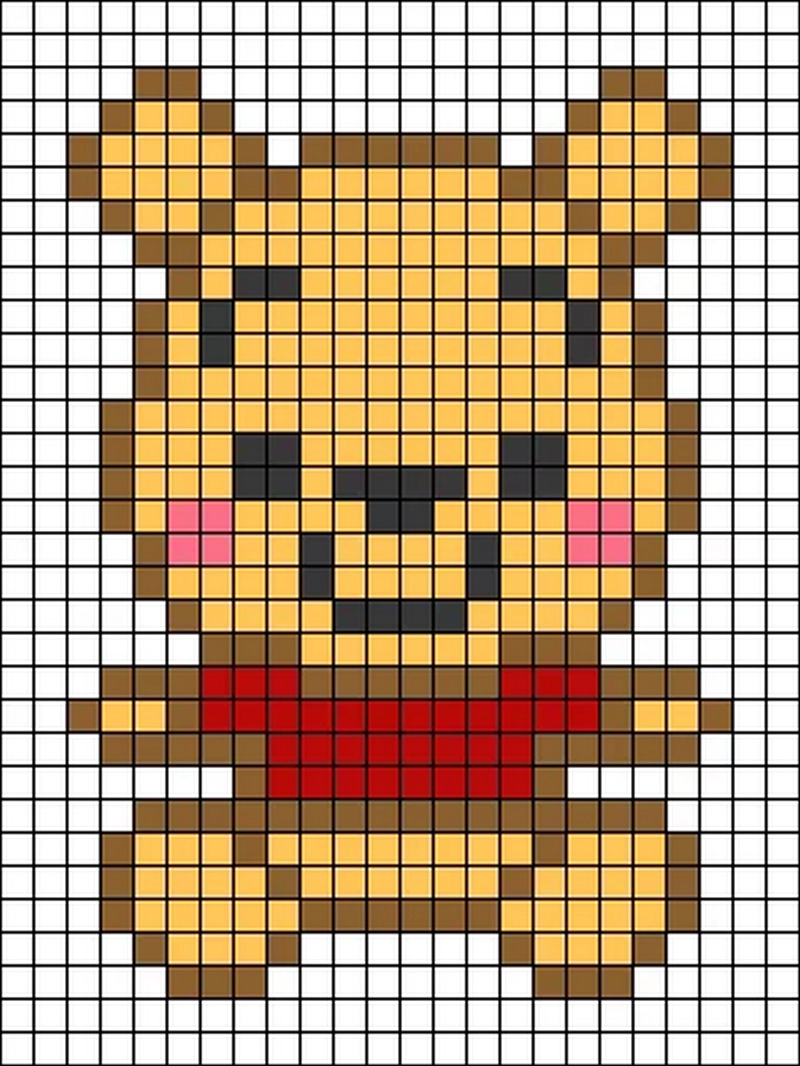 Tranh pixel nhân vật anime nổi tiếng