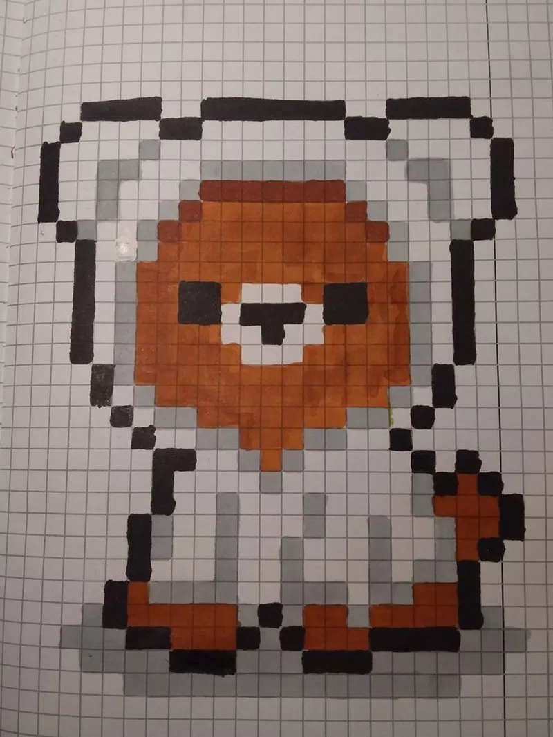 Tranh pixel phong cách pastel nhẹ nhàng