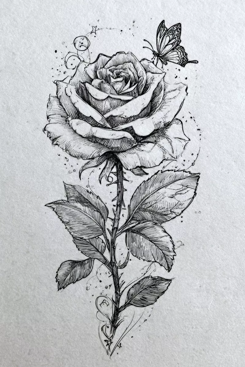 Vẽ hoa hồng bằng bút chì siêu chân thực cho người mới bắt đầu