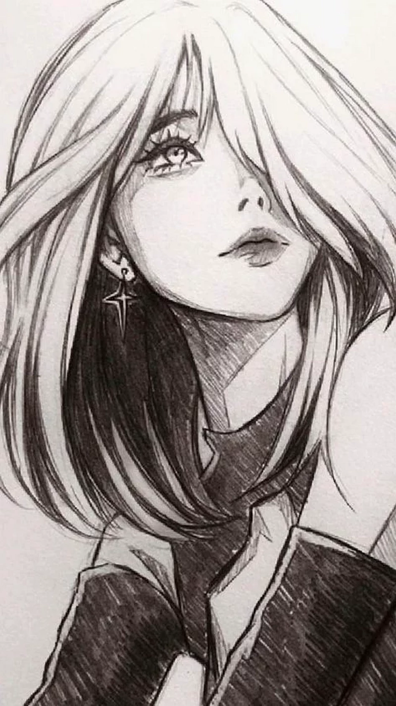 Vẽ người bằng bút mực đen trắng ấn tượng