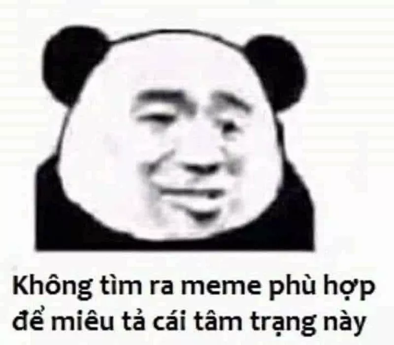 Ảnh Meme Gấu Trúc Troll Siêu Mạnh