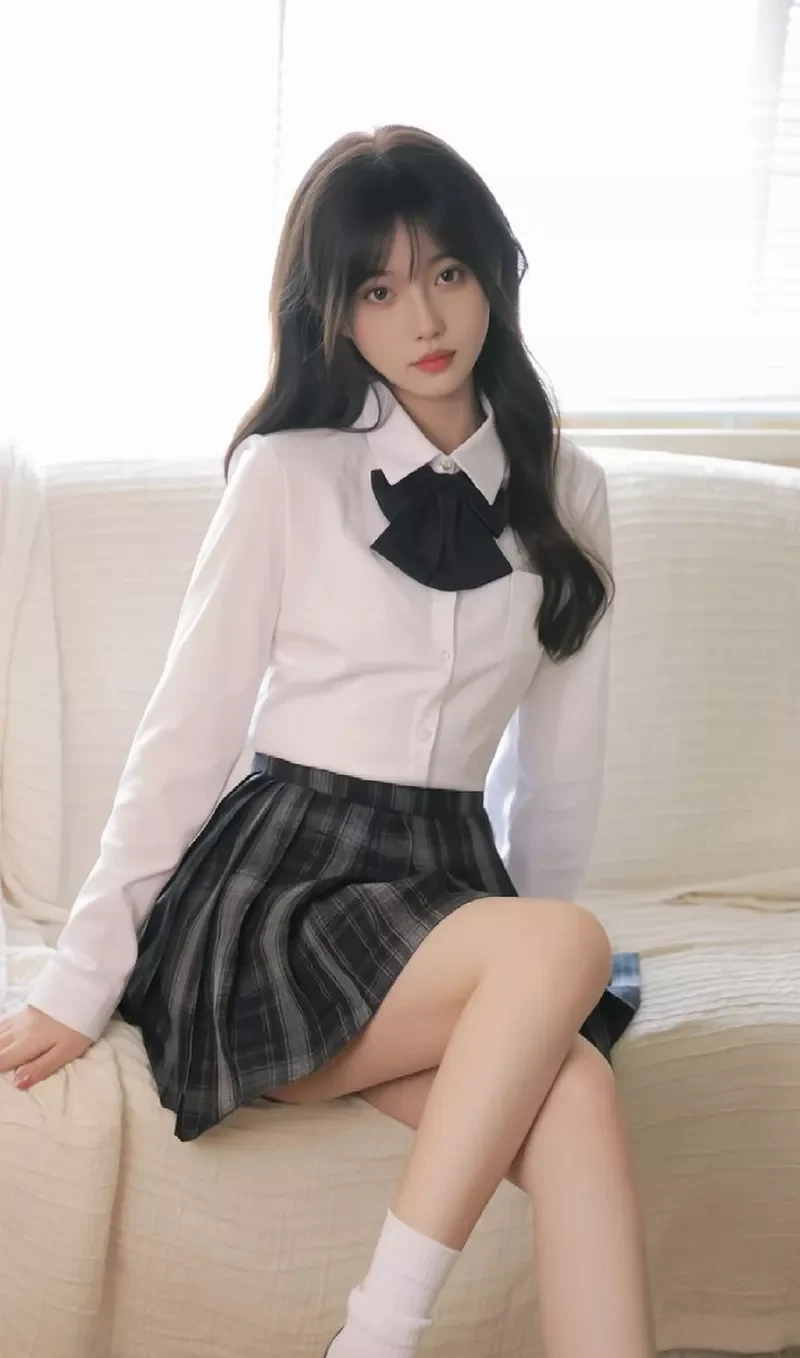 Ảnh Nữ Sinh Váy Ngắn Dễ Thương Phong Cách Teen