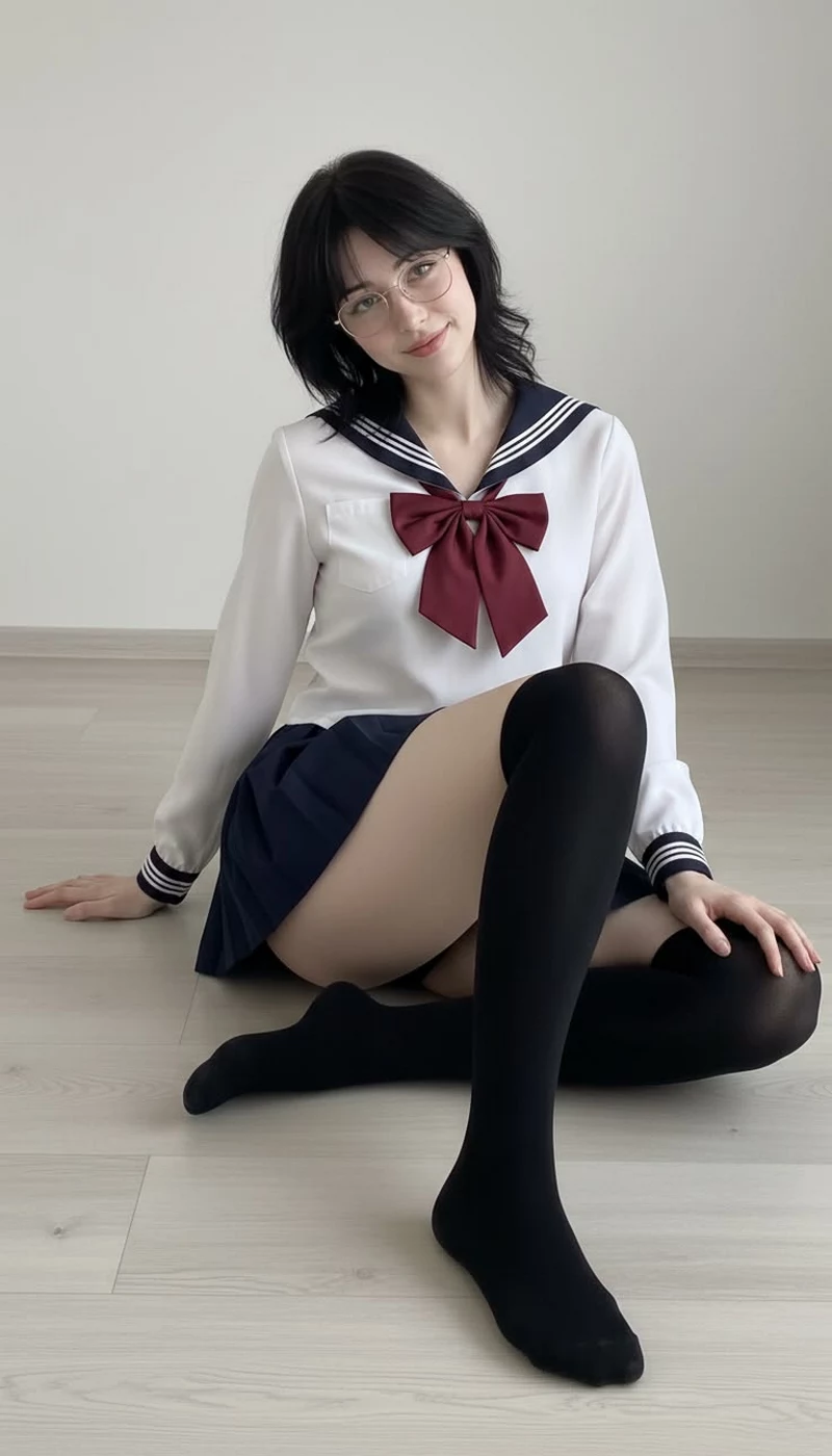 Ảnh Nữ Sinh Váy Ngắn Xinh Xắn Phong Cách Học Sinh Teen