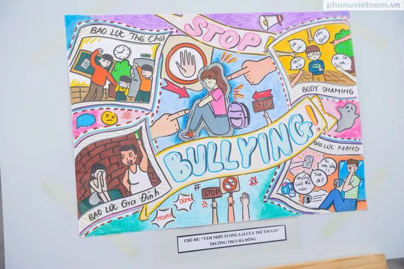 Tác Phẩm Tranh Vẽ Chống Lại Bạo Lực Học Đường