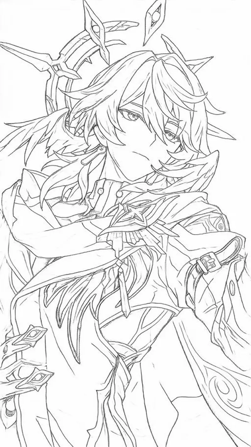 Tranh Tô Màu Anime Cổ Trang Nhật Bản Đẹp