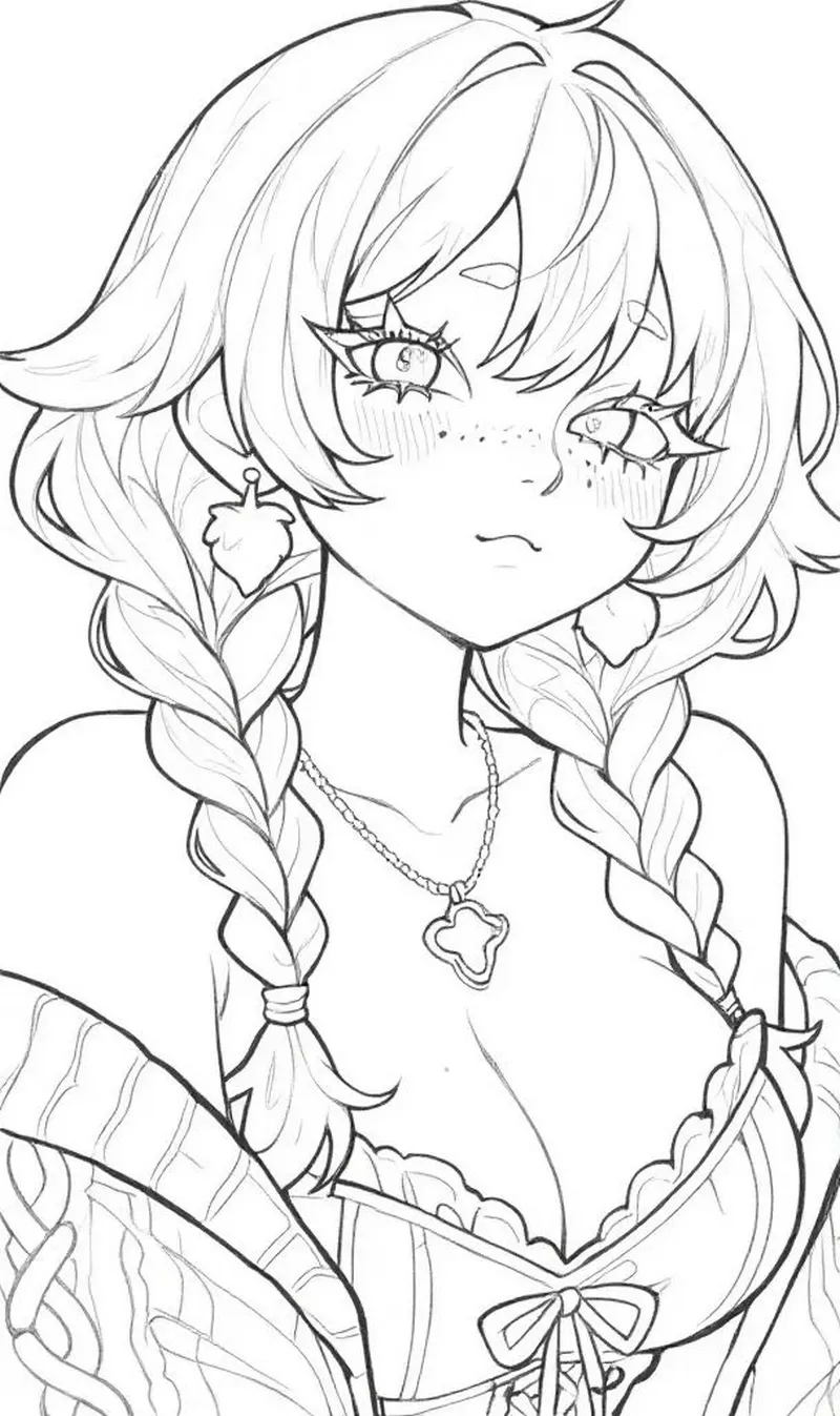 Tranh Tô Màu Anime Cute Nhất Mạng Xã Hội