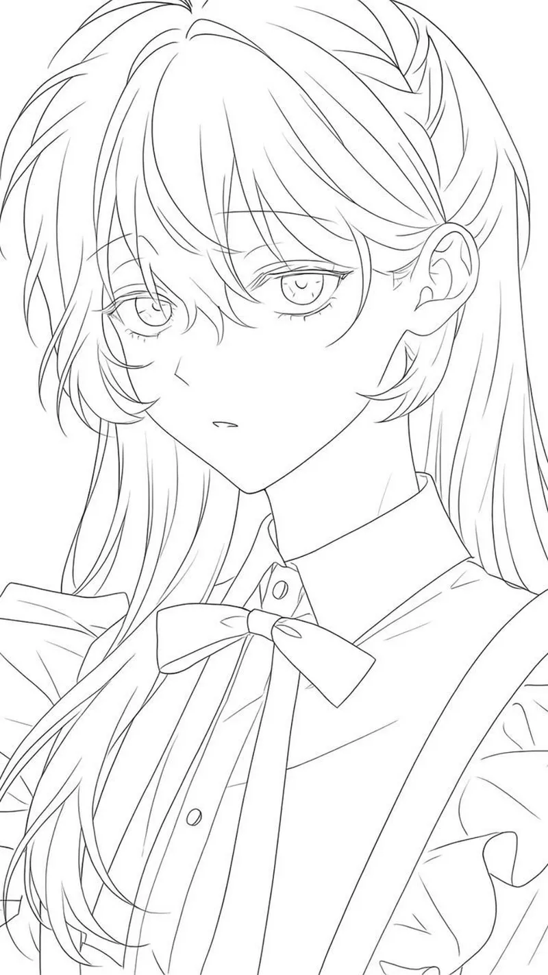 Tranh Tô Màu Anime Dễ Thương Cho Người Mới