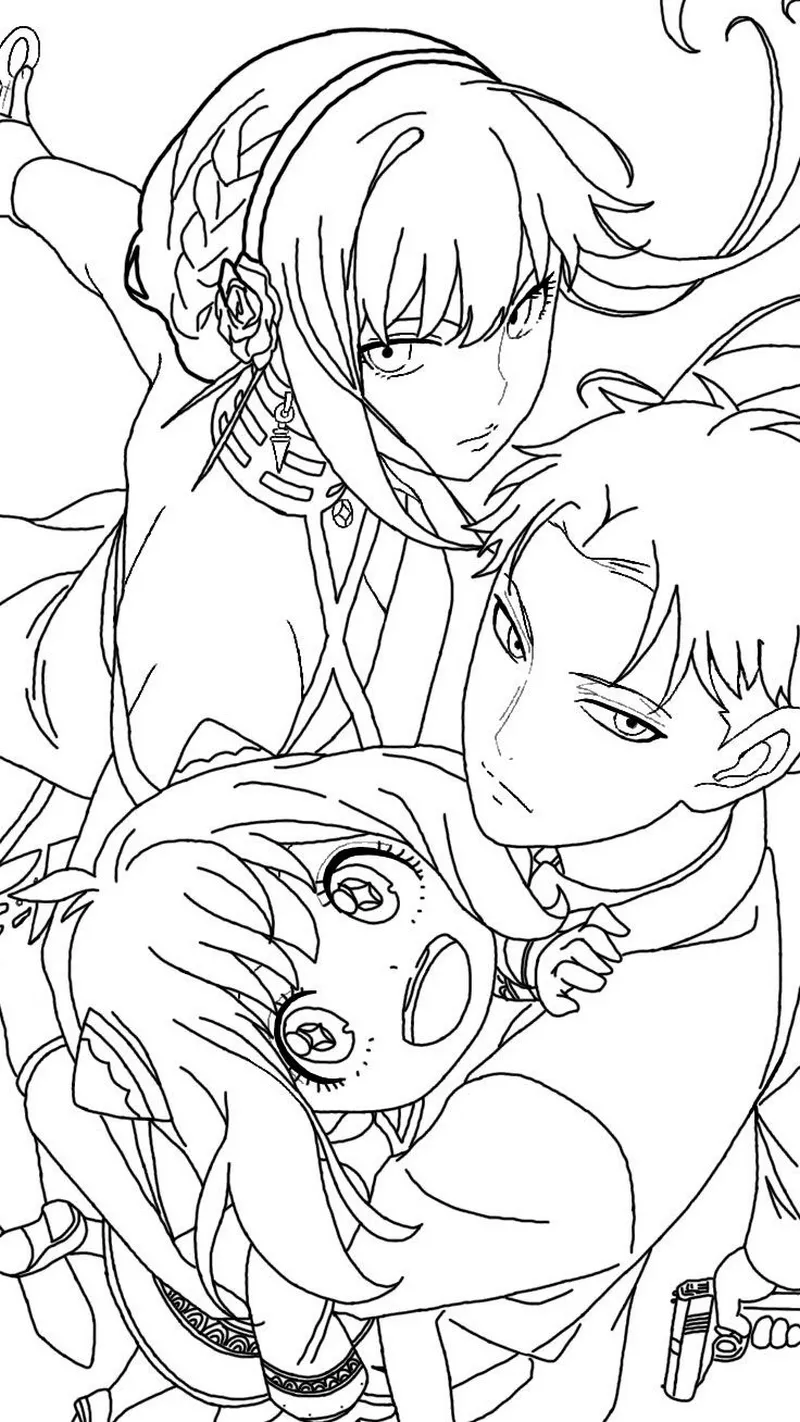 Tranh Tô Màu Anime Đơn Giản Mà Đẹp