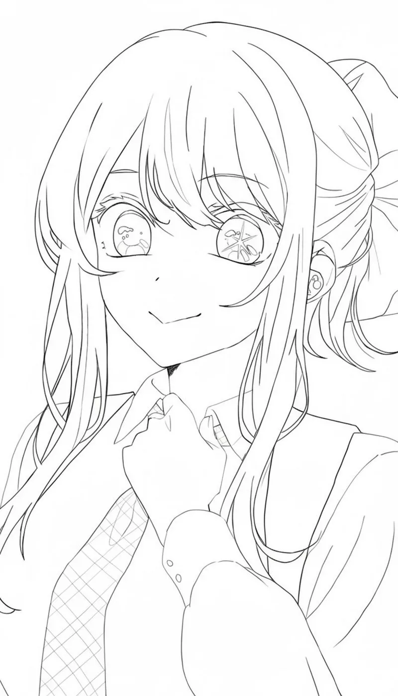 Tranh Tô Màu Anime Hot Trend TikTok