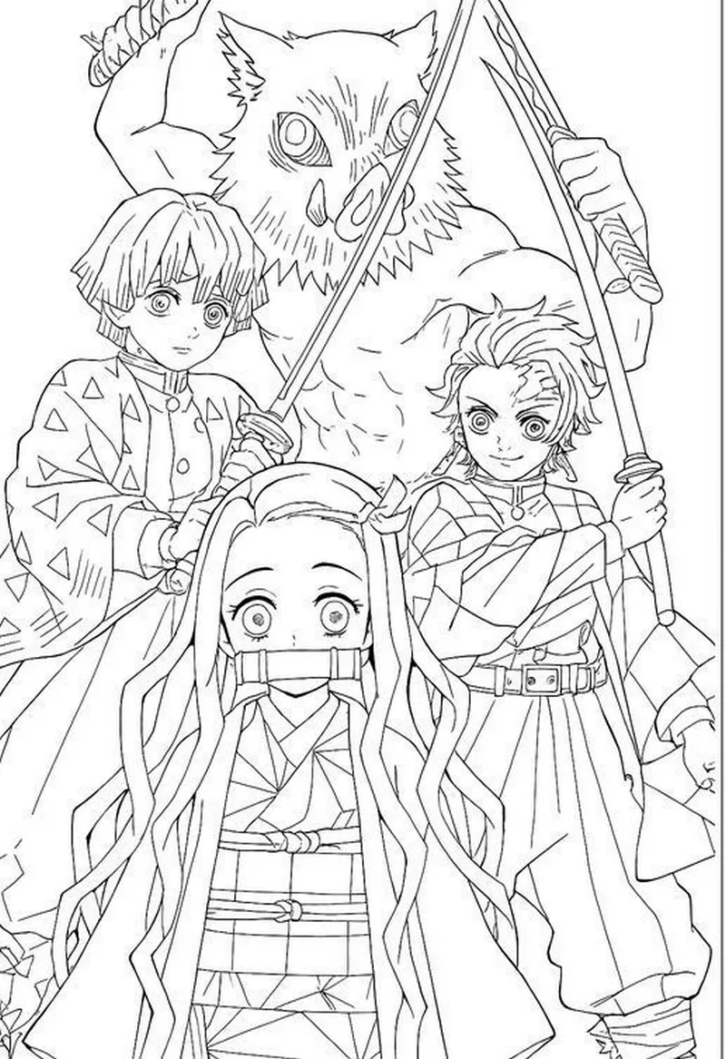 Tranh Tô Màu Anime Phong Cách Fantasy Huyền Ảo