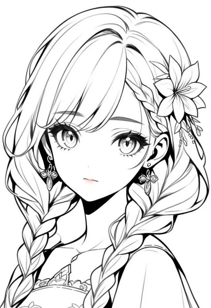 Tranh Tô Màu Anime Thần Tiên Huyền Bí