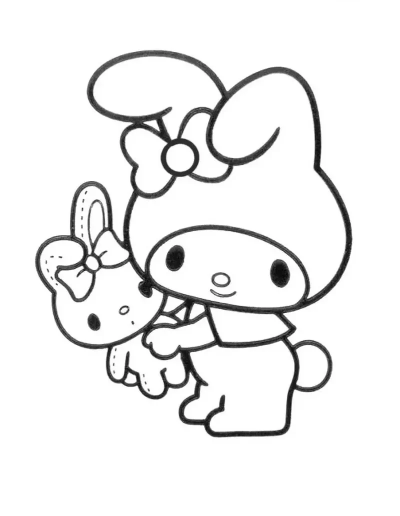 Tranh Tô Màu Kuromi Cho Bé 5 Tuổi