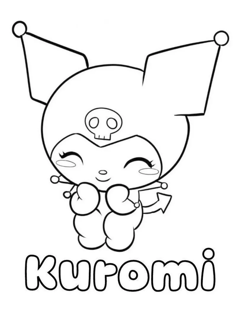 Tranh Tô Màu Kuromi Dễ Thương Và Đẹp Nhất