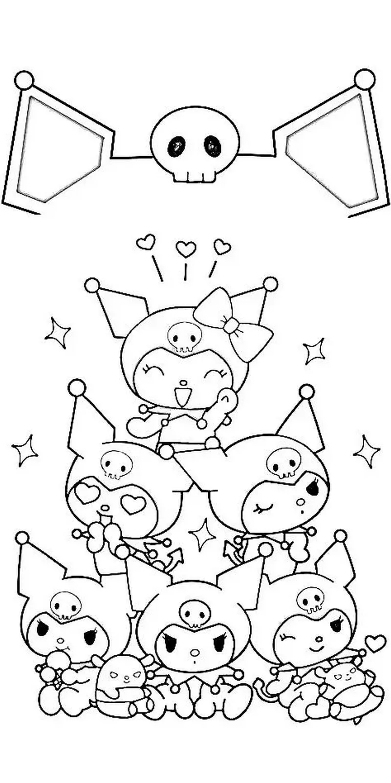 Tranh Tô Màu Kuromi Đẹp Nhất Hiện Nay