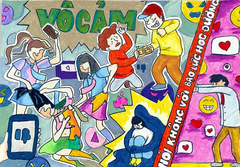 Tranh Vẽ Nghệ Thuật Về Sự Cô Đơn Trong Lớp Học